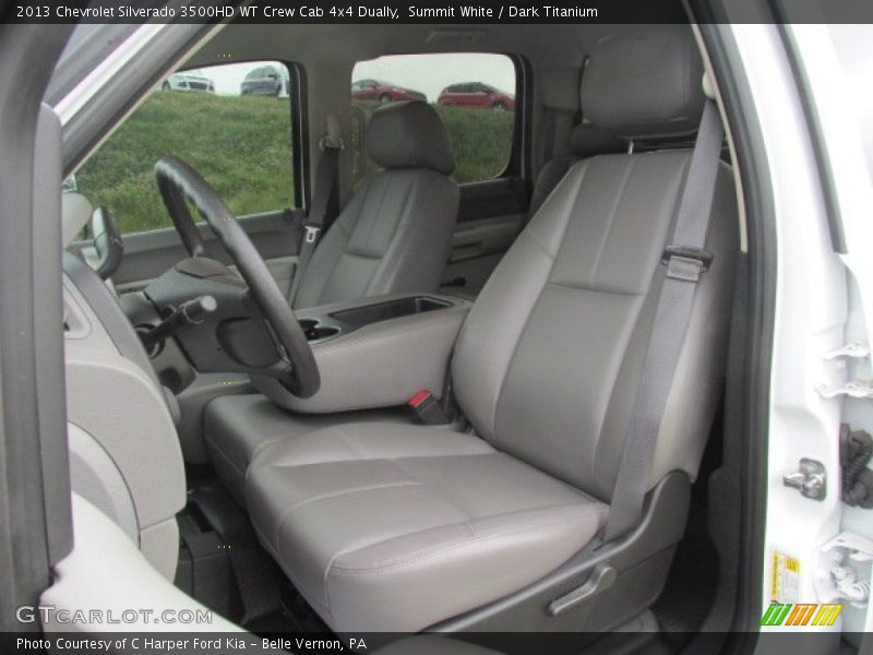 Front Seat of 2013 Silverado 3500HD WT Crew Cab 4x4 Dually