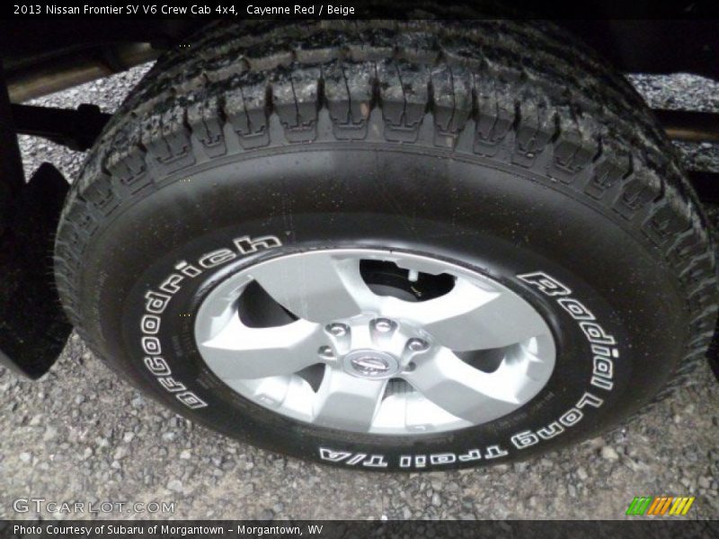 Cayenne Red / Beige 2013 Nissan Frontier SV V6 Crew Cab 4x4