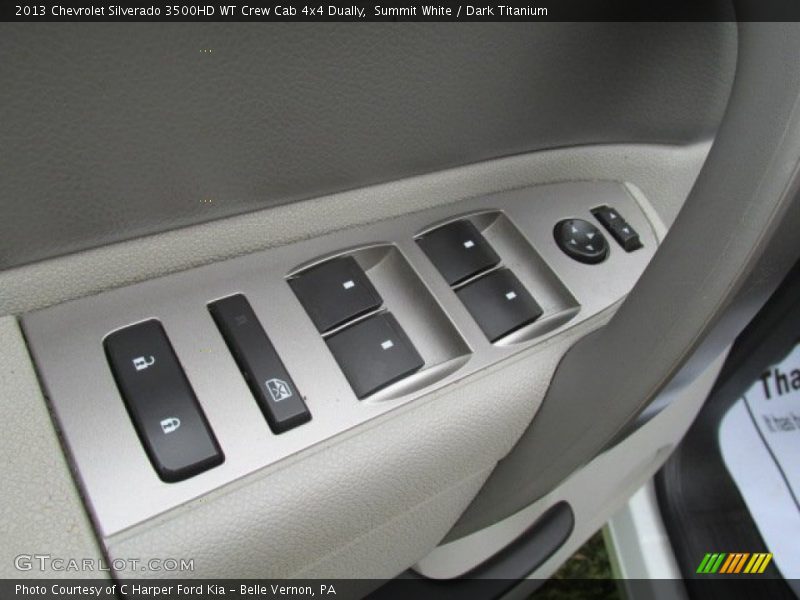 Controls of 2013 Silverado 3500HD WT Crew Cab 4x4 Dually