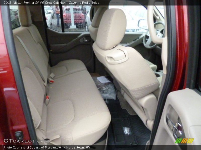 Cayenne Red / Beige 2013 Nissan Frontier SV V6 Crew Cab 4x4