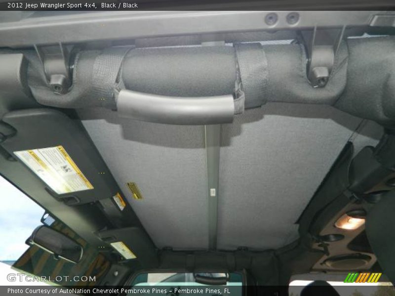 Black / Black 2012 Jeep Wrangler Sport 4x4