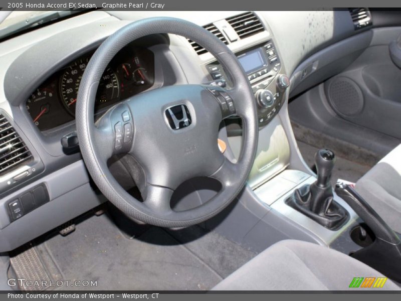 Graphite Pearl / Gray 2005 Honda Accord EX Sedan