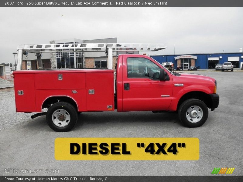 Red Clearcoat / Medium Flint 2007 Ford F250 Super Duty XL Regular Cab 4x4 Commercial