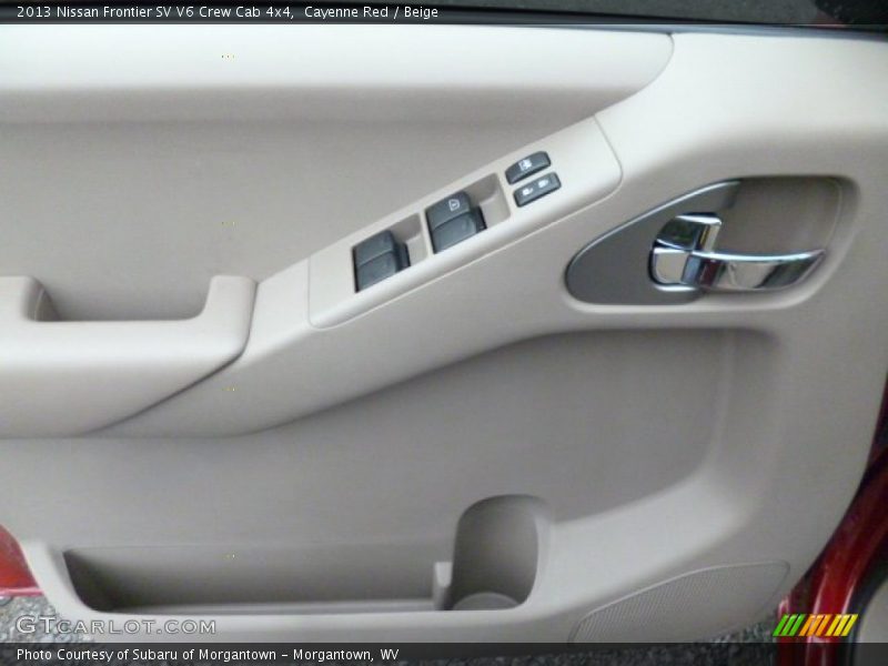 Cayenne Red / Beige 2013 Nissan Frontier SV V6 Crew Cab 4x4