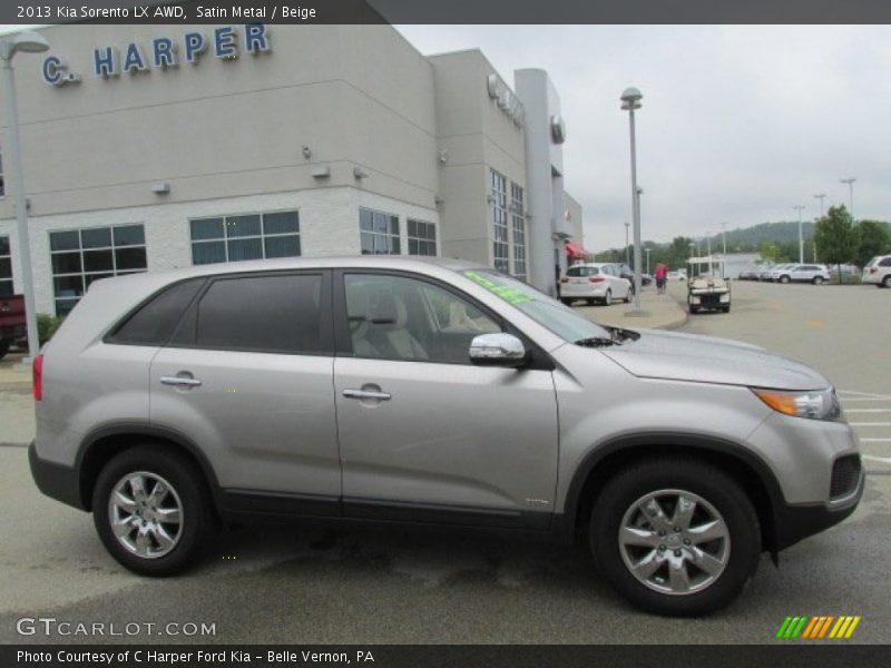 Satin Metal / Beige 2013 Kia Sorento LX AWD
