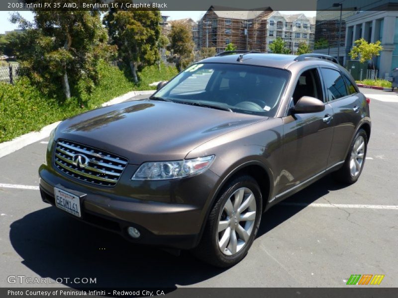 Beryllium 16 / Graphite Black 2003 Infiniti FX 35 AWD