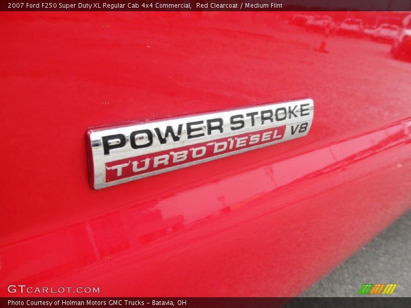 Red Clearcoat / Medium Flint 2007 Ford F250 Super Duty XL Regular Cab 4x4 Commercial