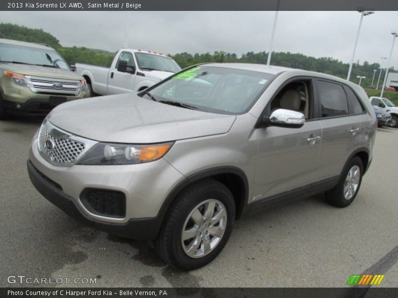 Satin Metal / Beige 2013 Kia Sorento LX AWD