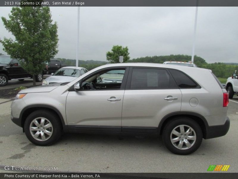 Satin Metal / Beige 2013 Kia Sorento LX AWD