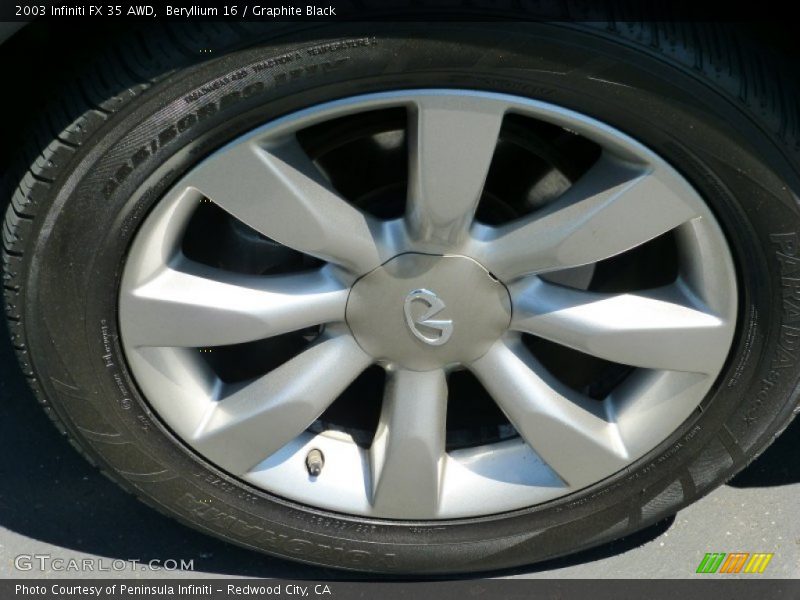 Beryllium 16 / Graphite Black 2003 Infiniti FX 35 AWD