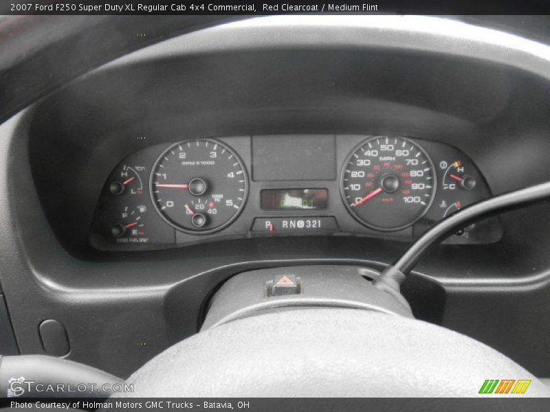 Red Clearcoat / Medium Flint 2007 Ford F250 Super Duty XL Regular Cab 4x4 Commercial