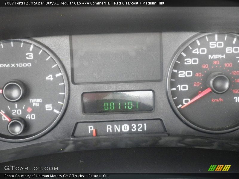 Red Clearcoat / Medium Flint 2007 Ford F250 Super Duty XL Regular Cab 4x4 Commercial