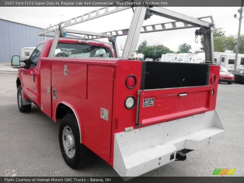 Red Clearcoat / Medium Flint 2007 Ford F250 Super Duty XL Regular Cab 4x4 Commercial