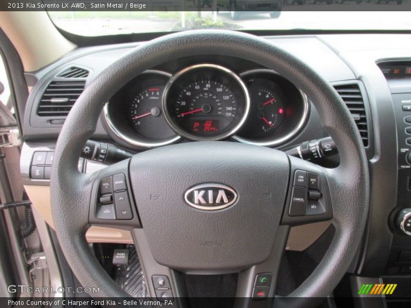 Satin Metal / Beige 2013 Kia Sorento LX AWD