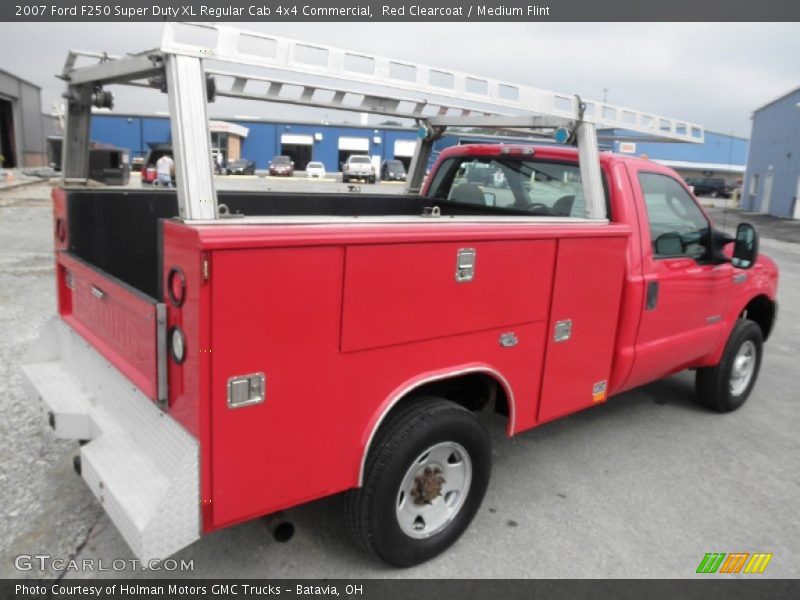  2007 F250 Super Duty XL Regular Cab 4x4 Commercial Red Clearcoat