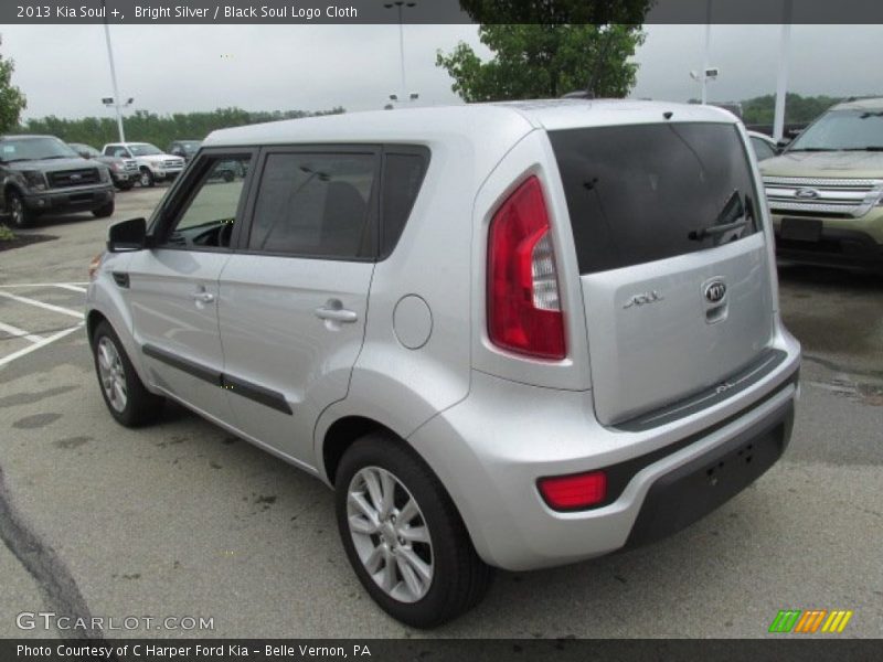 Bright Silver / Black Soul Logo Cloth 2013 Kia Soul +