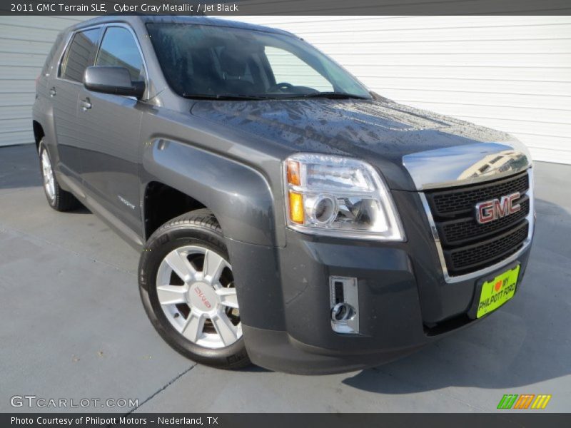 Cyber Gray Metallic / Jet Black 2011 GMC Terrain SLE