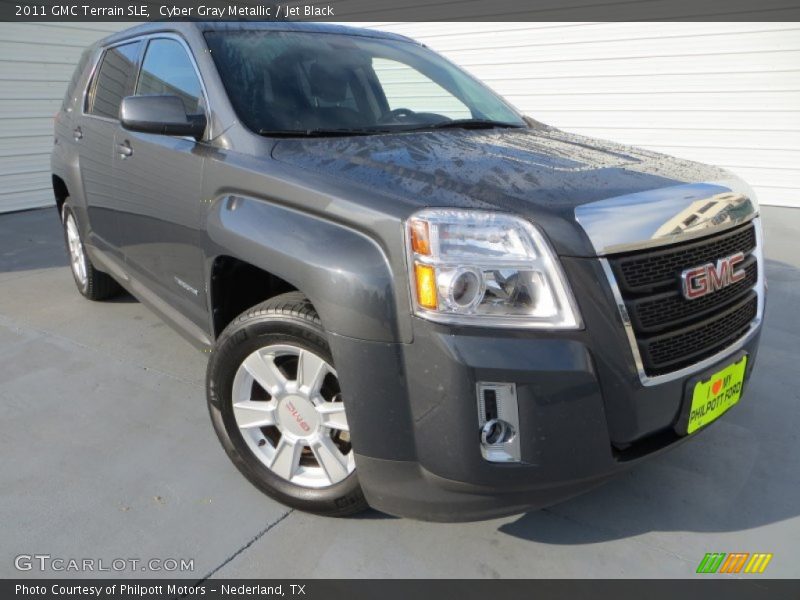 Cyber Gray Metallic / Jet Black 2011 GMC Terrain SLE