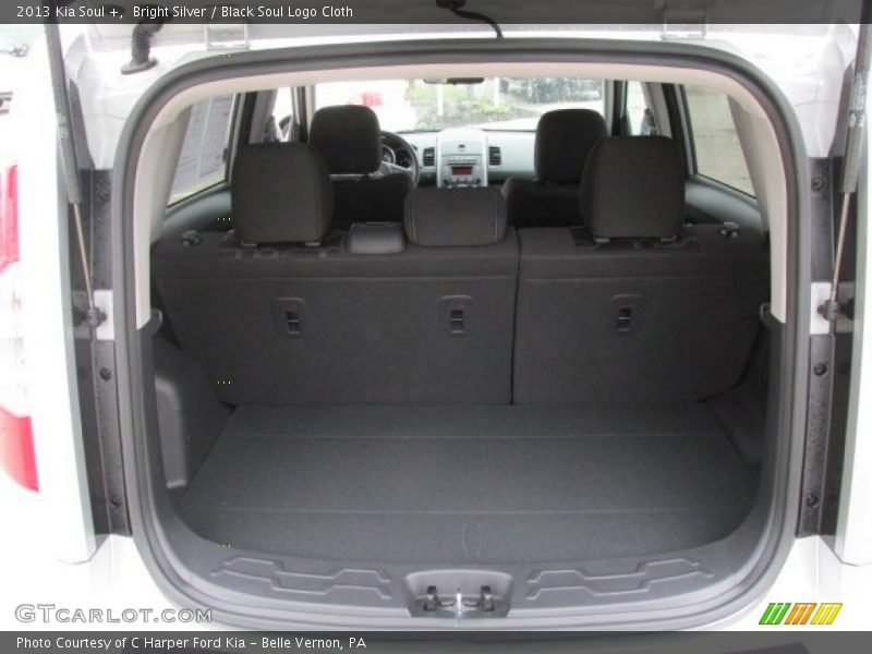 Bright Silver / Black Soul Logo Cloth 2013 Kia Soul +