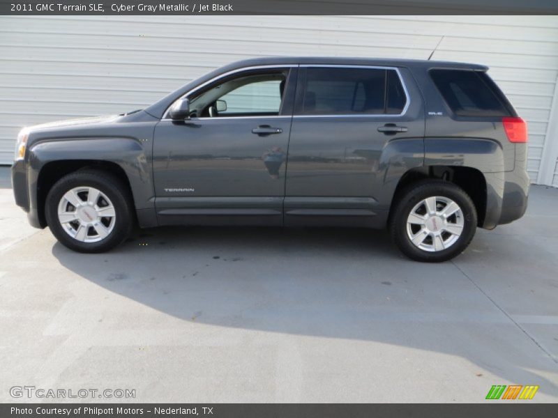 Cyber Gray Metallic / Jet Black 2011 GMC Terrain SLE