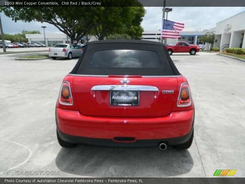 Chili Red / Black/Grey 2009 Mini Cooper Convertible
