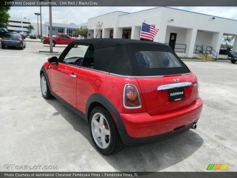 Chili Red / Black/Grey 2009 Mini Cooper Convertible