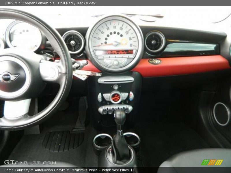 Chili Red / Black/Grey 2009 Mini Cooper Convertible