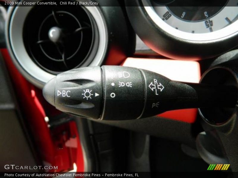 Chili Red / Black/Grey 2009 Mini Cooper Convertible