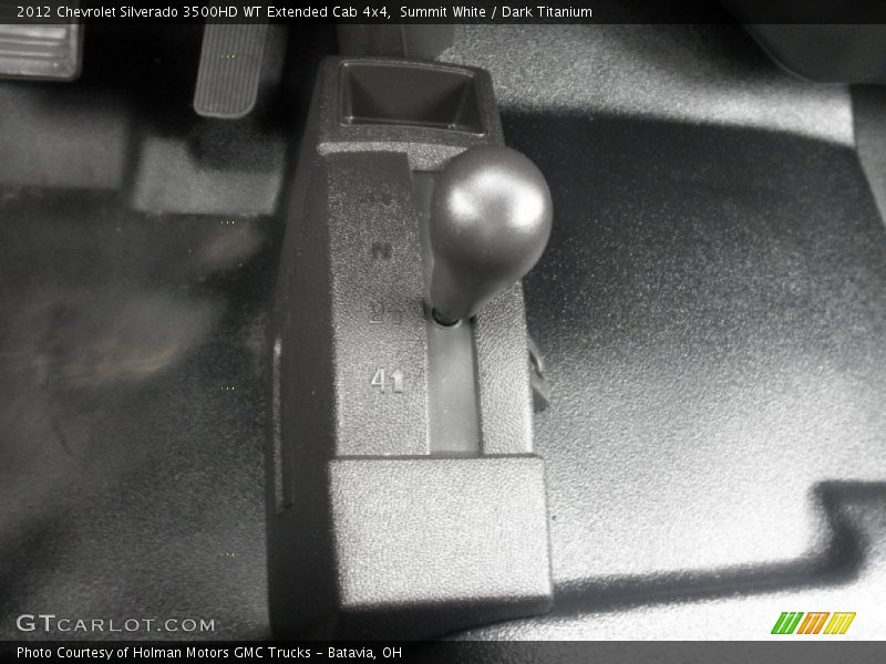 Summit White / Dark Titanium 2012 Chevrolet Silverado 3500HD WT Extended Cab 4x4