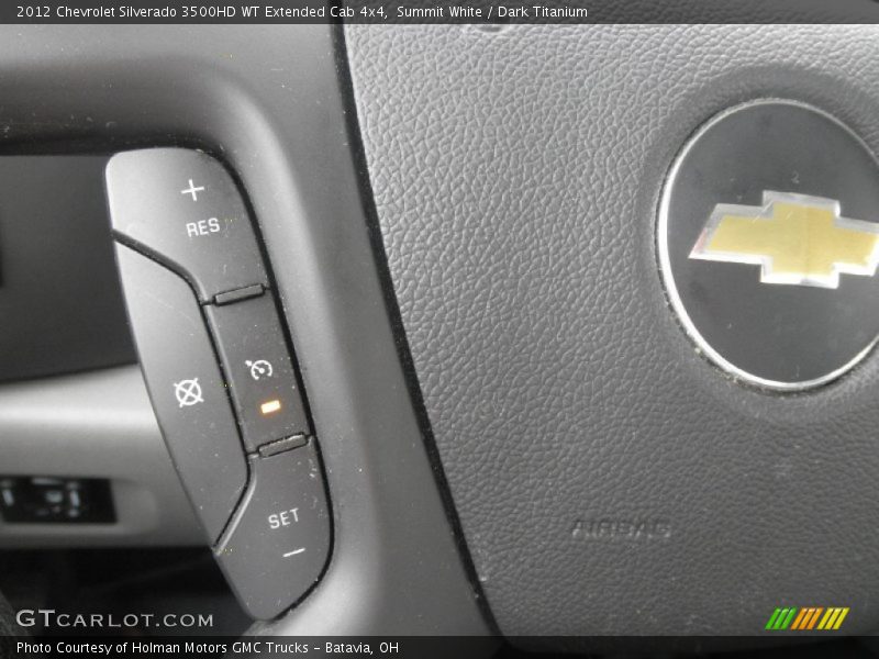 Summit White / Dark Titanium 2012 Chevrolet Silverado 3500HD WT Extended Cab 4x4