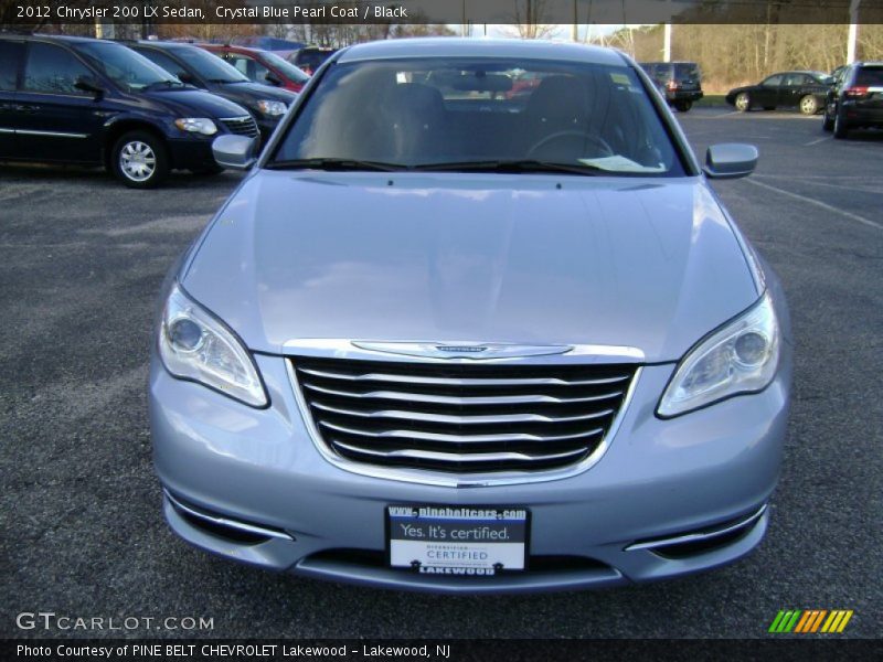 Crystal Blue Pearl Coat / Black 2012 Chrysler 200 LX Sedan