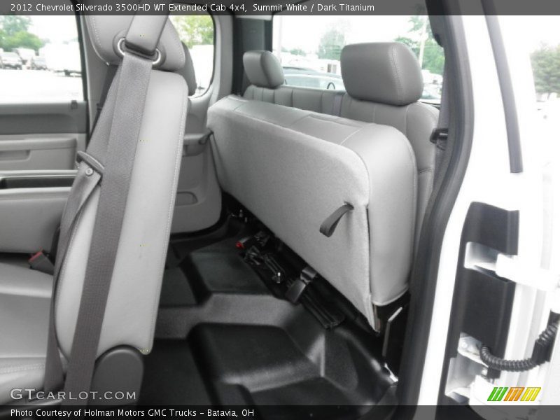 Rear Seat of 2012 Silverado 3500HD WT Extended Cab 4x4