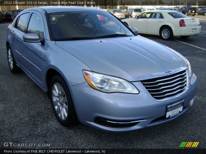Crystal Blue Pearl Coat / Black 2012 Chrysler 200 LX Sedan