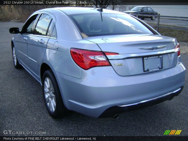Crystal Blue Pearl Coat / Black 2012 Chrysler 200 LX Sedan