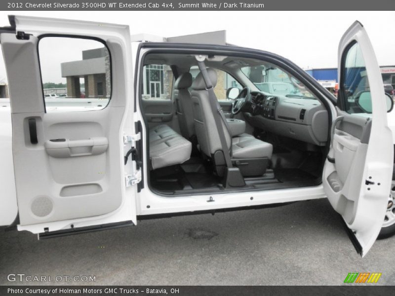 Summit White / Dark Titanium 2012 Chevrolet Silverado 3500HD WT Extended Cab 4x4