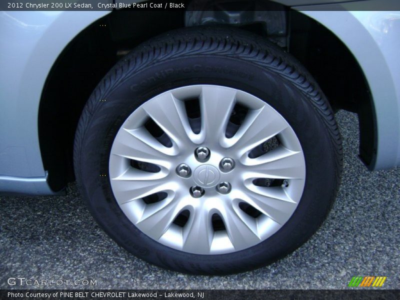 Crystal Blue Pearl Coat / Black 2012 Chrysler 200 LX Sedan