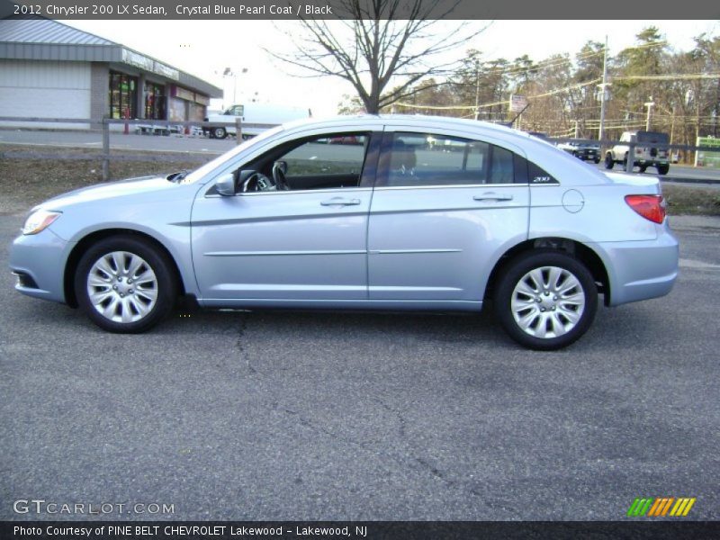 Crystal Blue Pearl Coat / Black 2012 Chrysler 200 LX Sedan