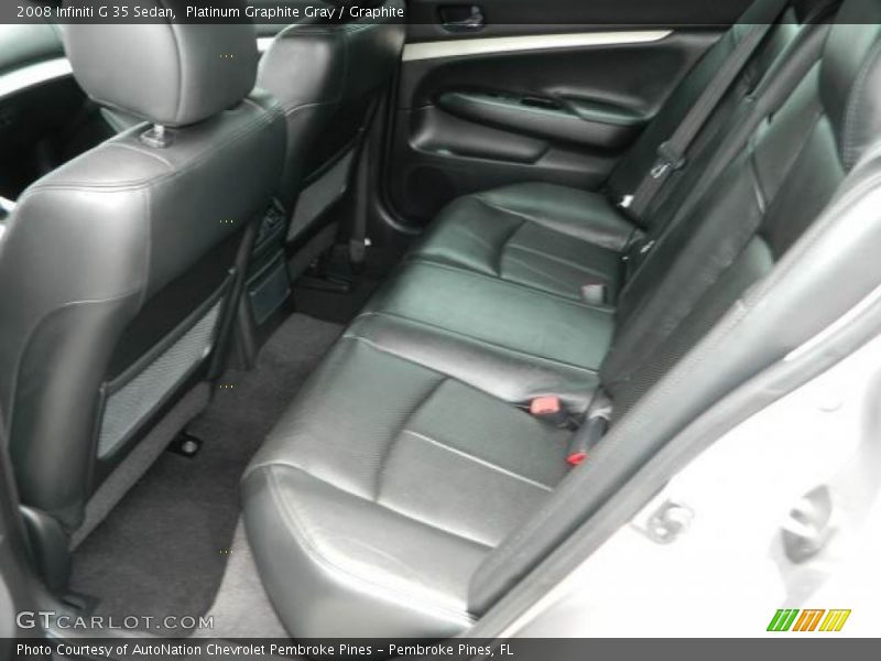 Platinum Graphite Gray / Graphite 2008 Infiniti G 35 Sedan