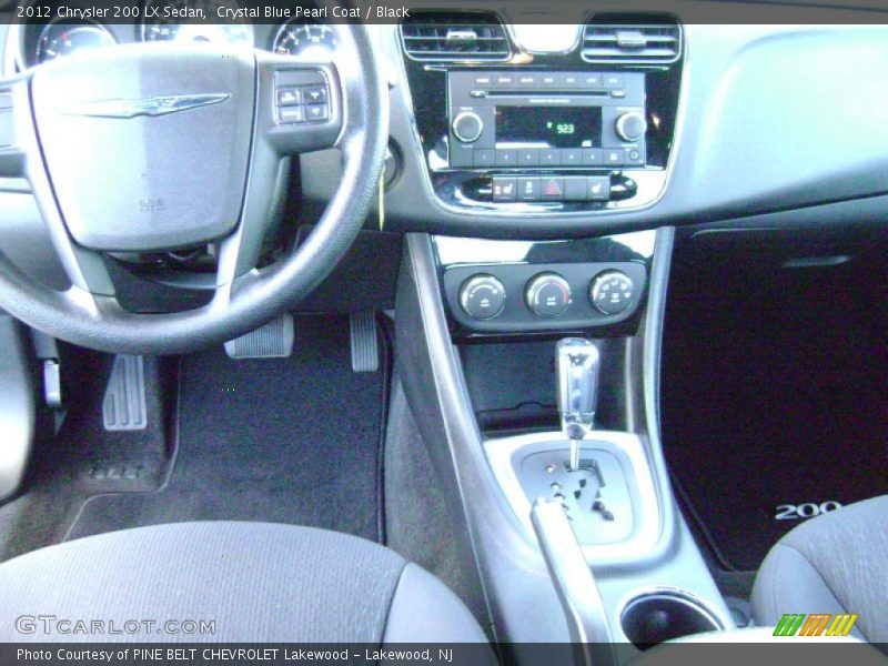 Crystal Blue Pearl Coat / Black 2012 Chrysler 200 LX Sedan