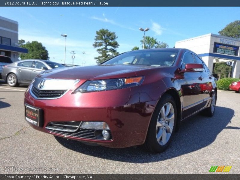 Basque Red Pearl / Taupe 2012 Acura TL 3.5 Technology
