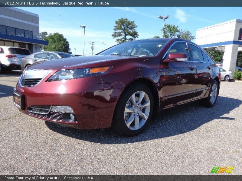Basque Red Pearl / Taupe 2012 Acura TL 3.5 Technology