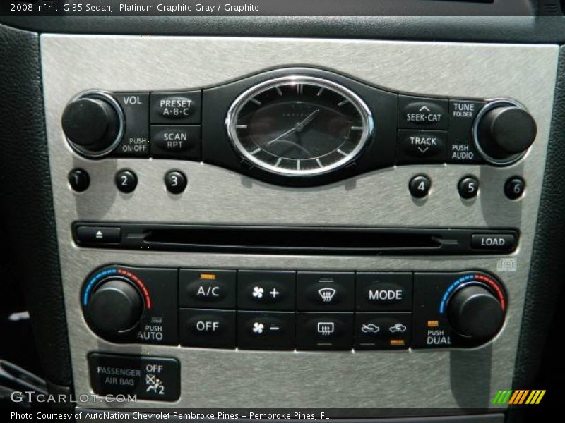Platinum Graphite Gray / Graphite 2008 Infiniti G 35 Sedan