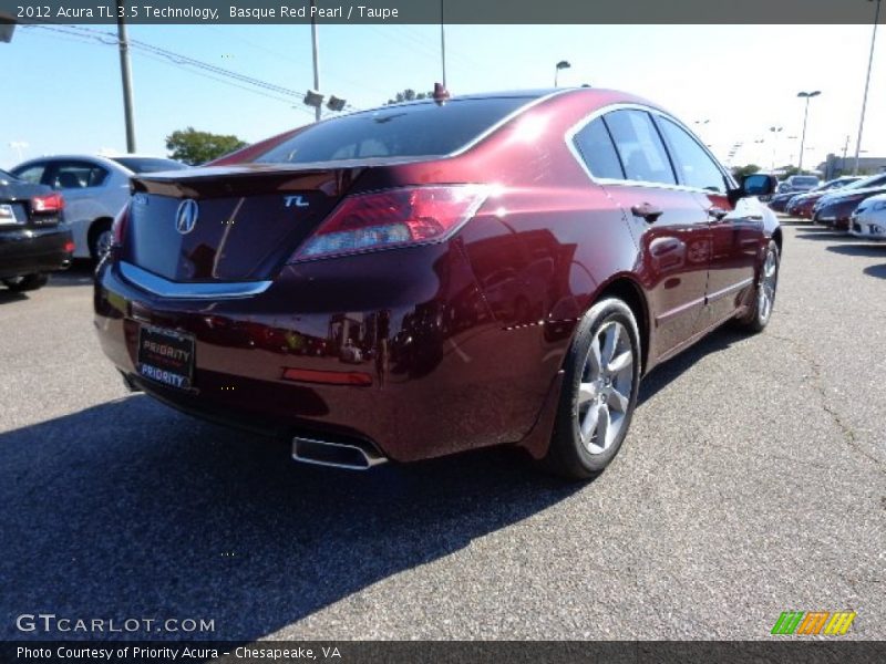 Basque Red Pearl / Taupe 2012 Acura TL 3.5 Technology