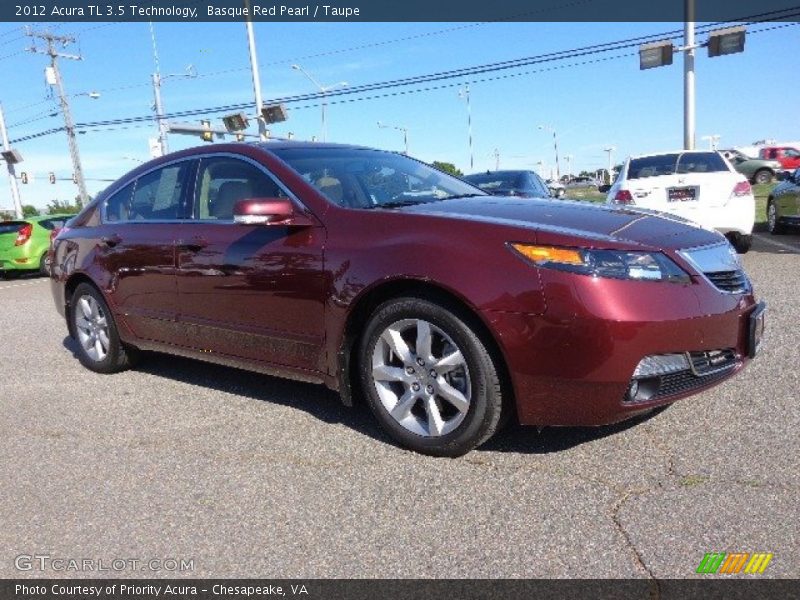 Basque Red Pearl / Taupe 2012 Acura TL 3.5 Technology