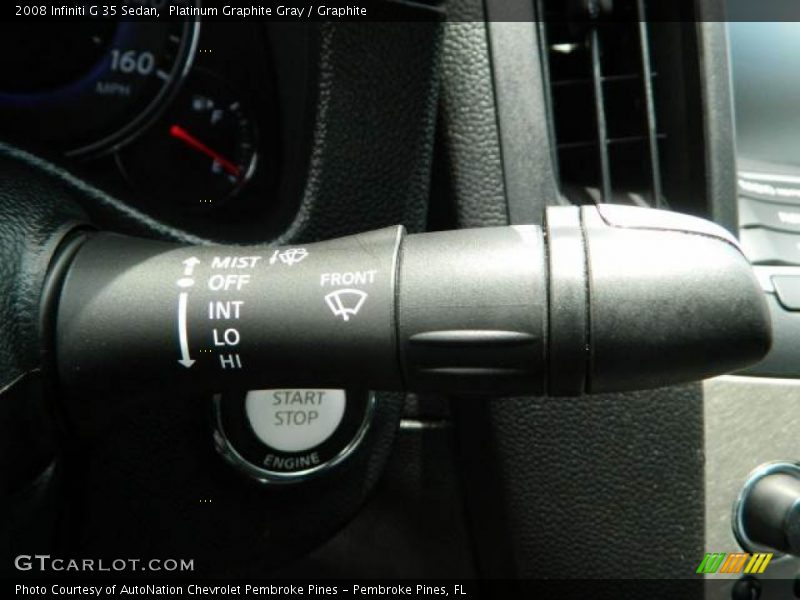 Platinum Graphite Gray / Graphite 2008 Infiniti G 35 Sedan