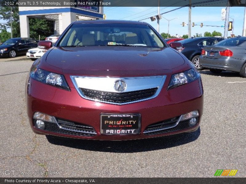 Basque Red Pearl / Taupe 2012 Acura TL 3.5 Technology