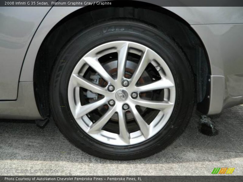 Platinum Graphite Gray / Graphite 2008 Infiniti G 35 Sedan
