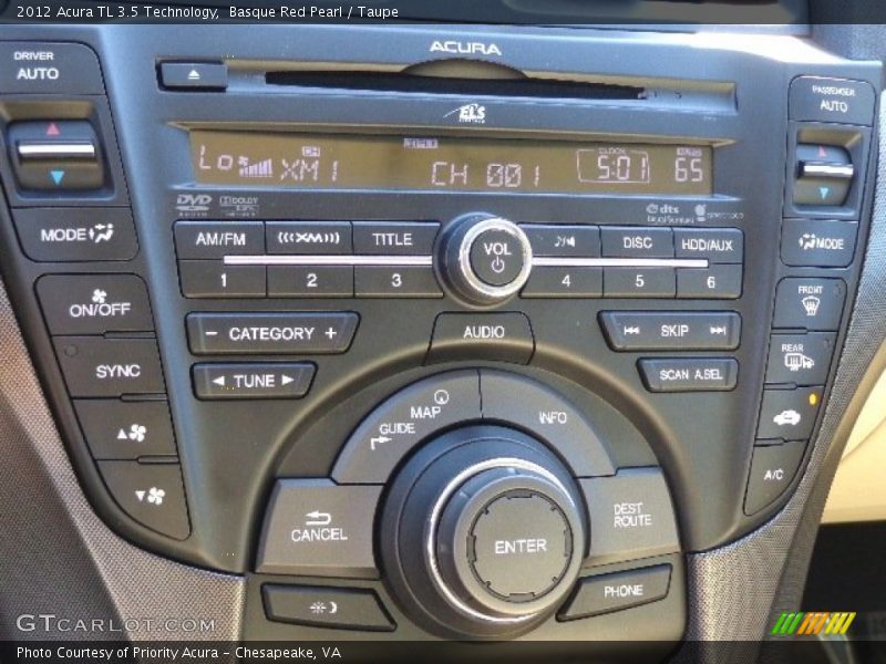 Basque Red Pearl / Taupe 2012 Acura TL 3.5 Technology