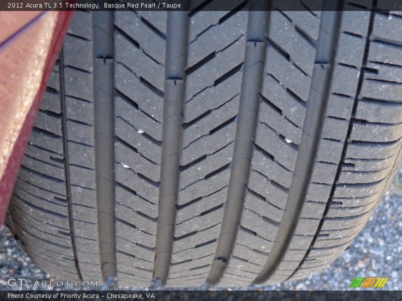 Basque Red Pearl / Taupe 2012 Acura TL 3.5 Technology