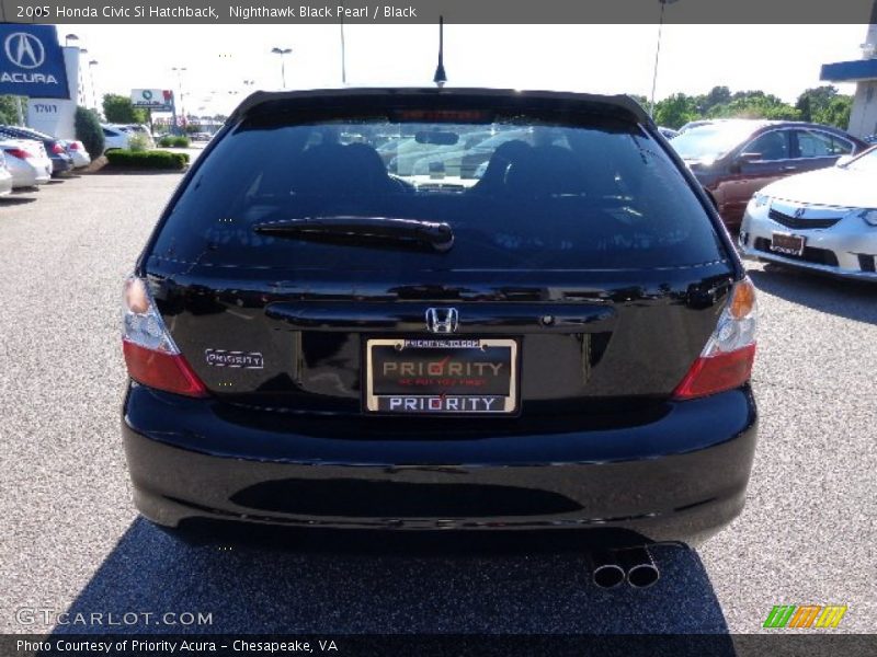 Nighthawk Black Pearl / Black 2005 Honda Civic Si Hatchback